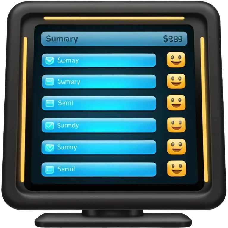 POS screen

 emoji