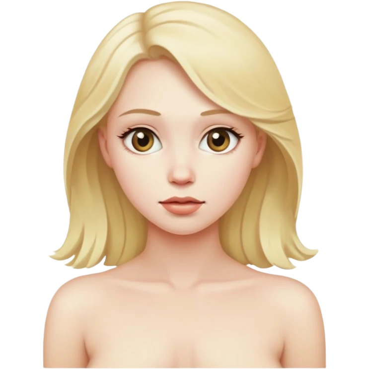 Nacked blond woman emoji