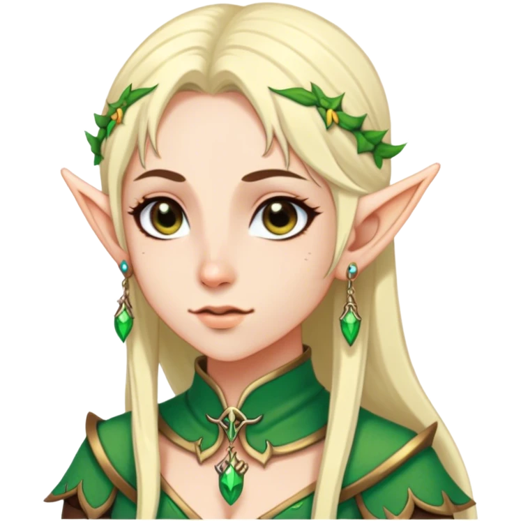 dnd character with elf earring emoji