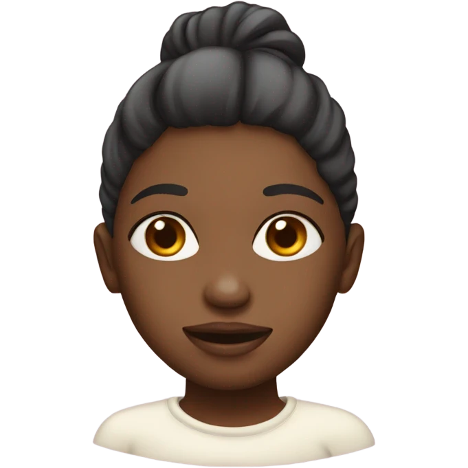 Girl with cream on face  emoji