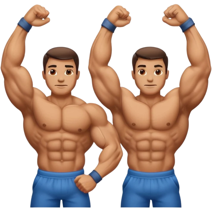 Braço Bíceps Flexionado direito e esquerdo emoji