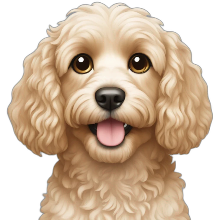 cream cavoodle emoji