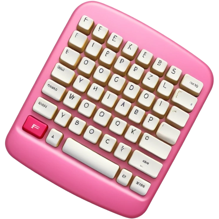 Computer keyboard with gold color F3BA2F and pink-red color FE0054 emoji