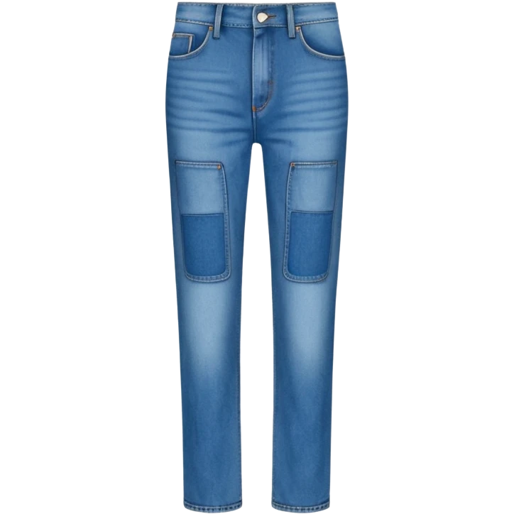 wide fit denim pants emoji