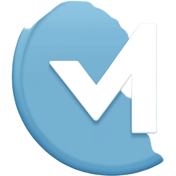 A light blue or brown circle with a white checkmark inside it. emoji