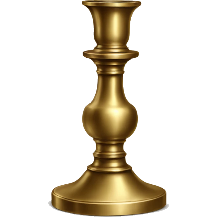 brass vintage candlestick emoji