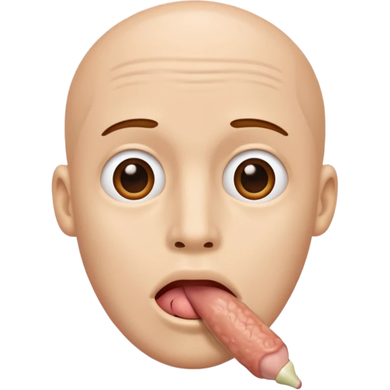 Face with dick coming from mouth emoji