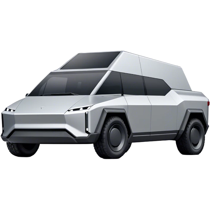 Tesla Cybertruck - Tesla (Model Year: 2022) (Iconic colour: Silver) emoji