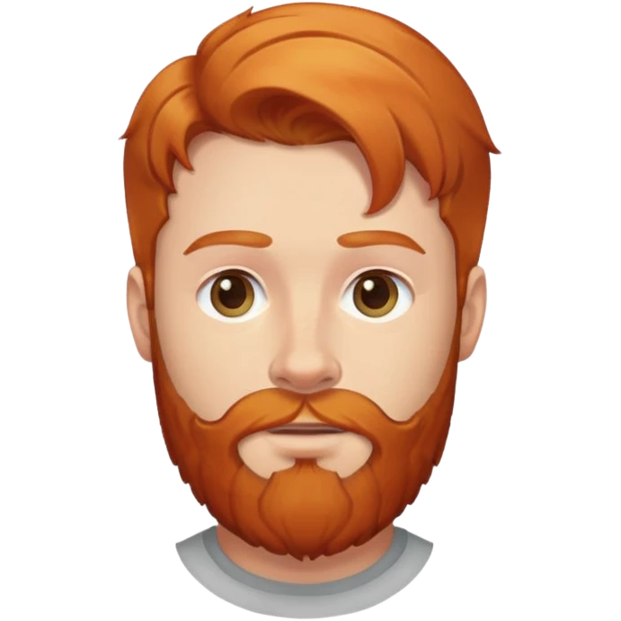 ginger hair man with beard emoji