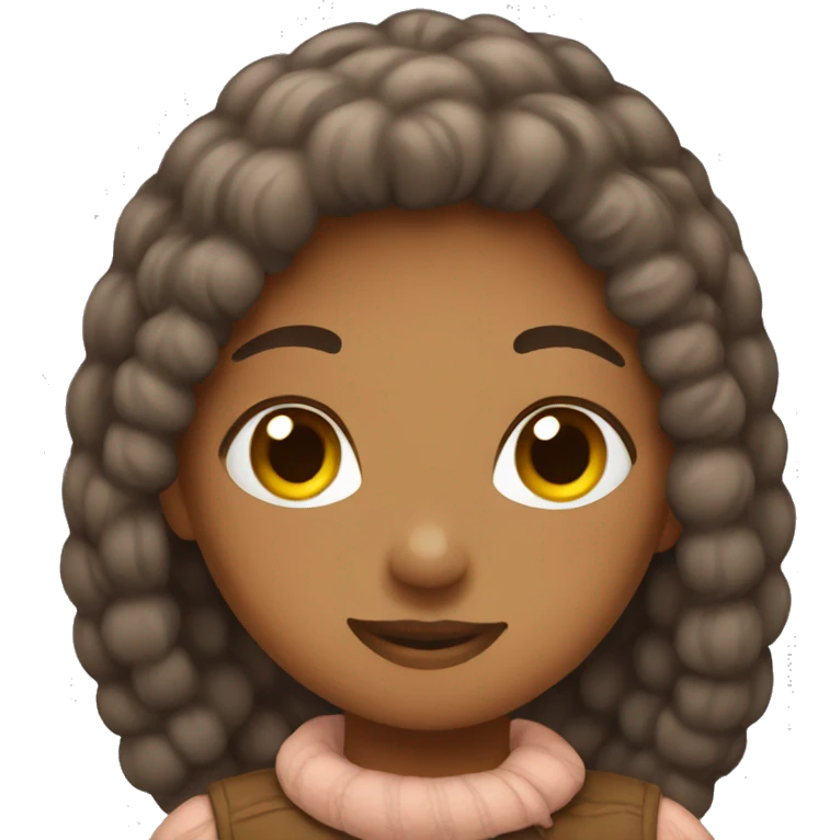 Cozy brown girly emojis emoji