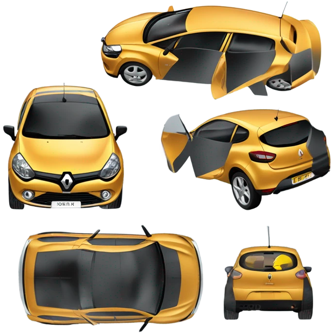 Clio 3 accidentée emoji