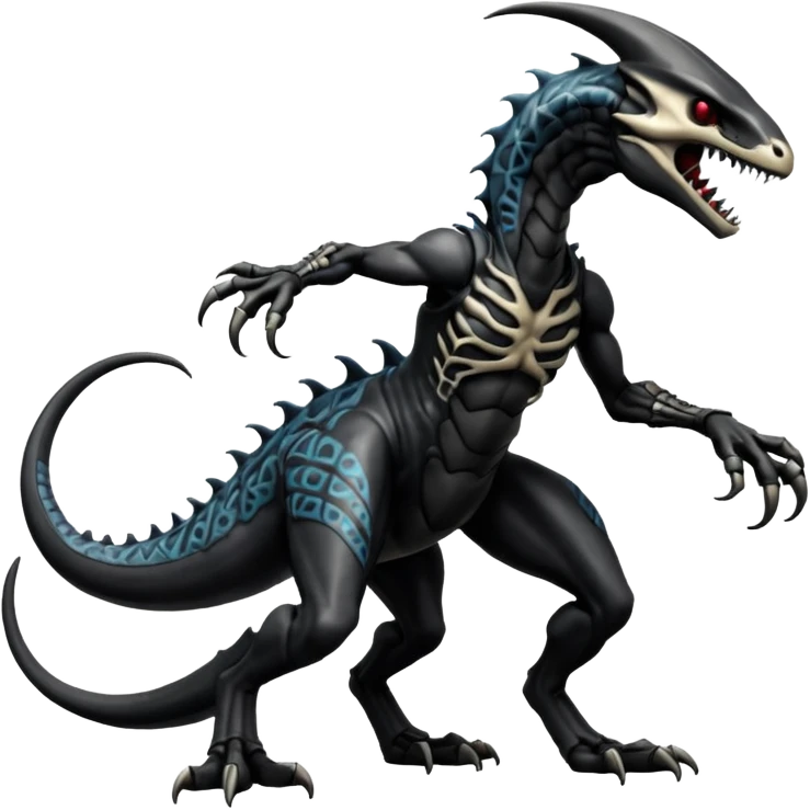  Venom-Vernid-Marowak-Salandit-Xenomorph-hybrid-fantasy-creature (full body) with patterns emoji
