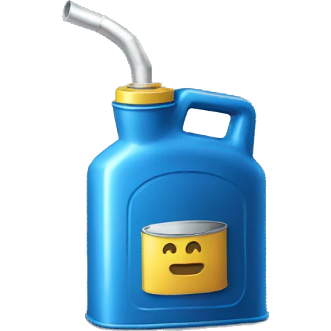 Oil can blue color emoji