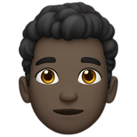 Chimuelo (dragón) negro emoji