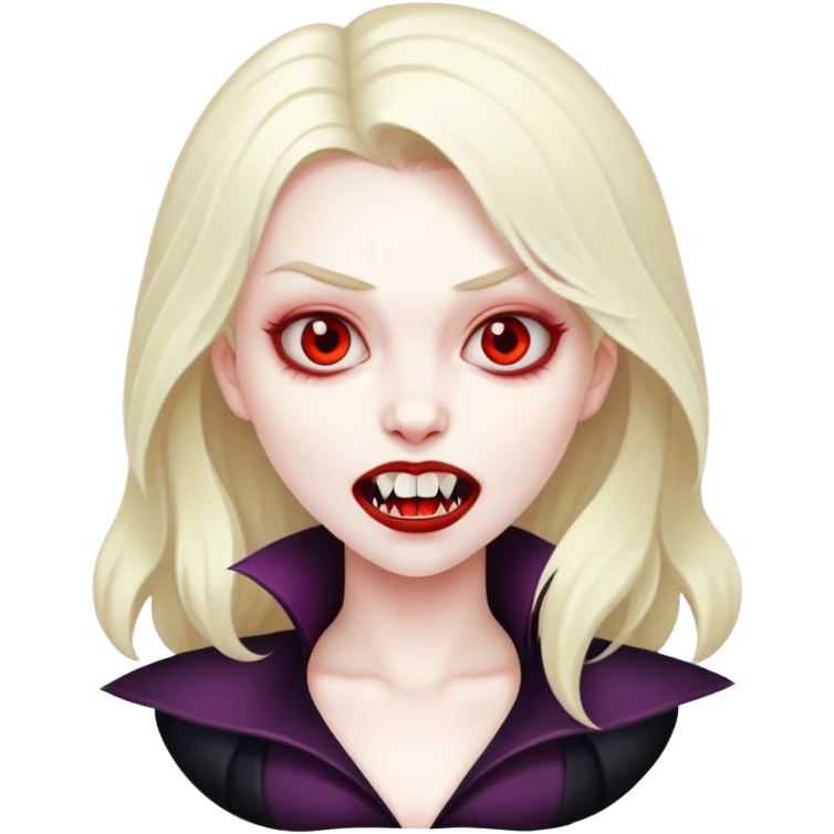 vampire girl tooth emoji