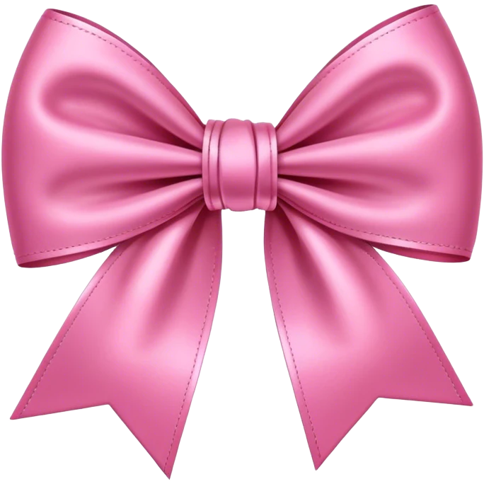 a pink realistic bow emoji