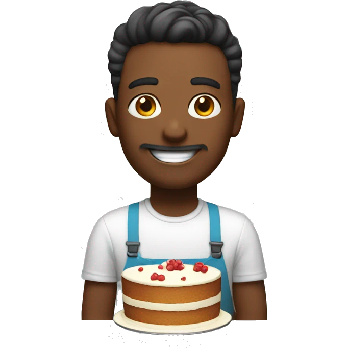 Making a cake emoji