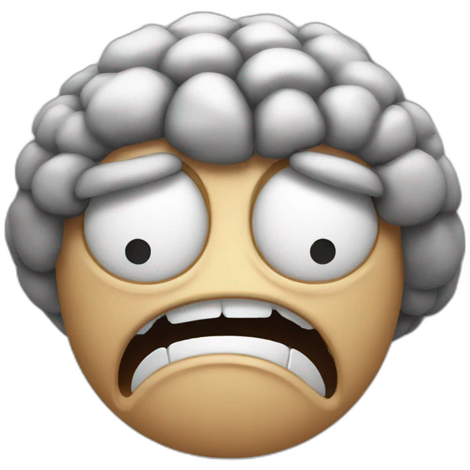 angry brain emoji