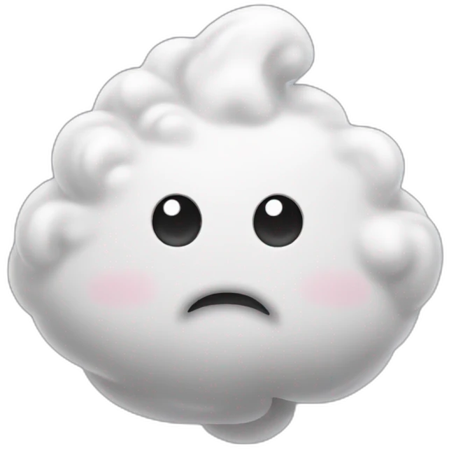 a white poo emoji
