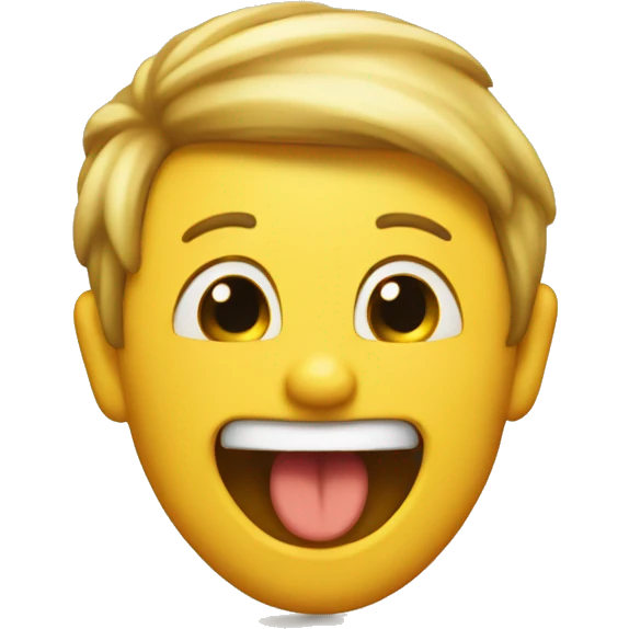 The laugh emoji with the thounder emoji emoji