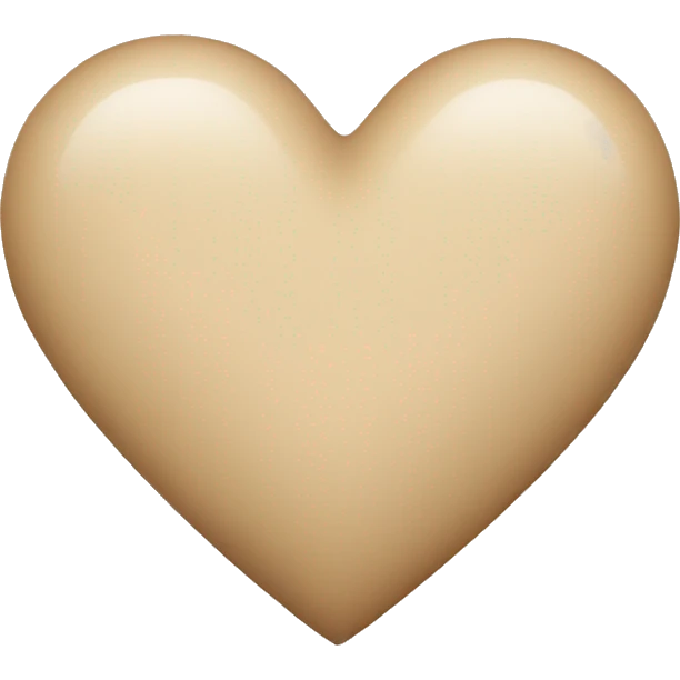 Beige Heart emoji