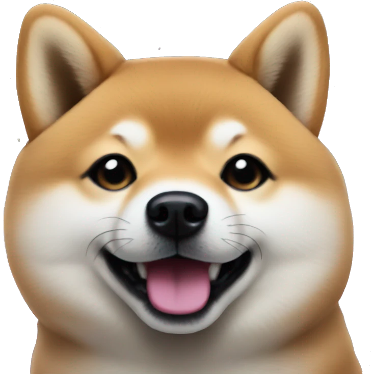 cute shiba with galaxy background emoji