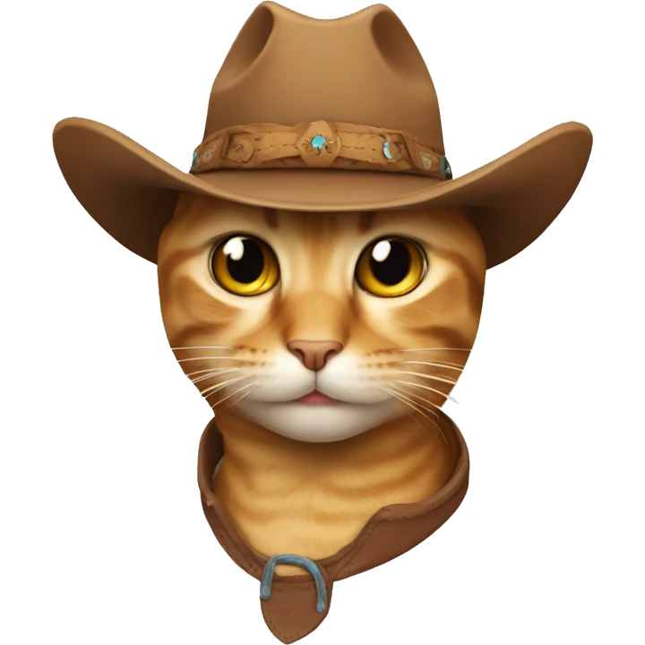 cat with cowboy hat emoji