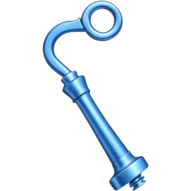 blue corkscrew emoji