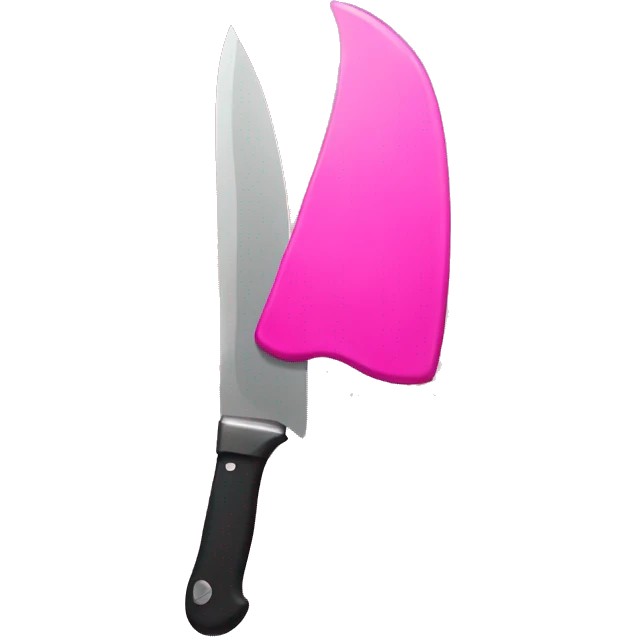 pink knife emoji