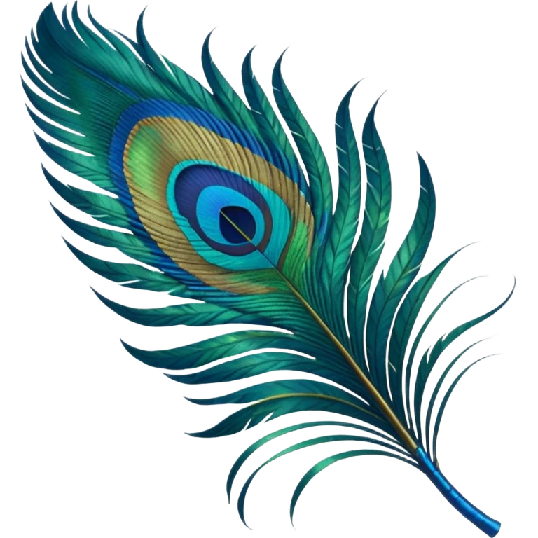 Peacock Feather leaf emoji