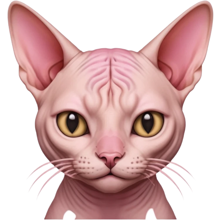 Sphynx cat nosepicking emoji