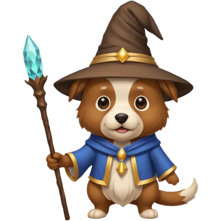 Dog wizard emoji