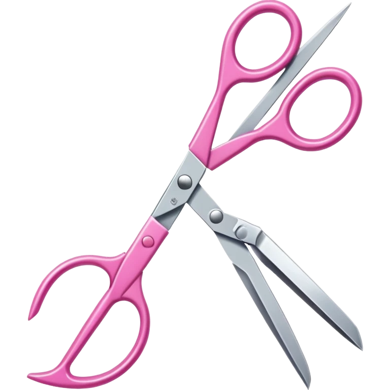 pink scissor emoji