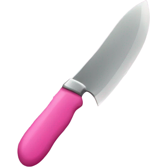 Pink knife emoji