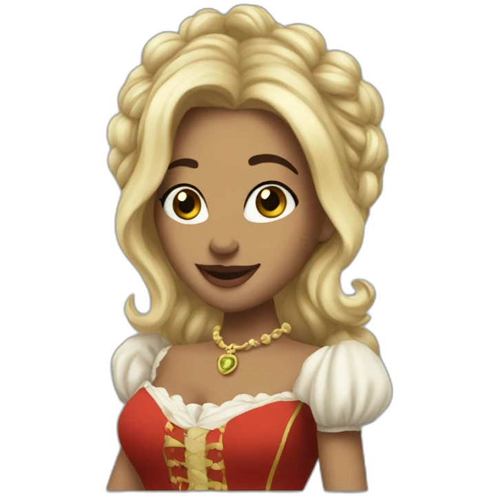 Elizabett flirts with Margharita emoji