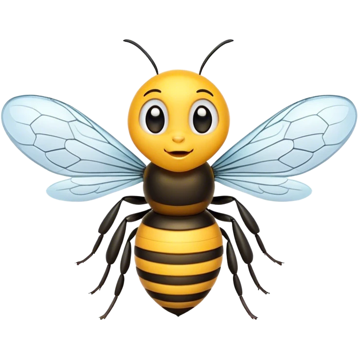 una abeja animada emoji
