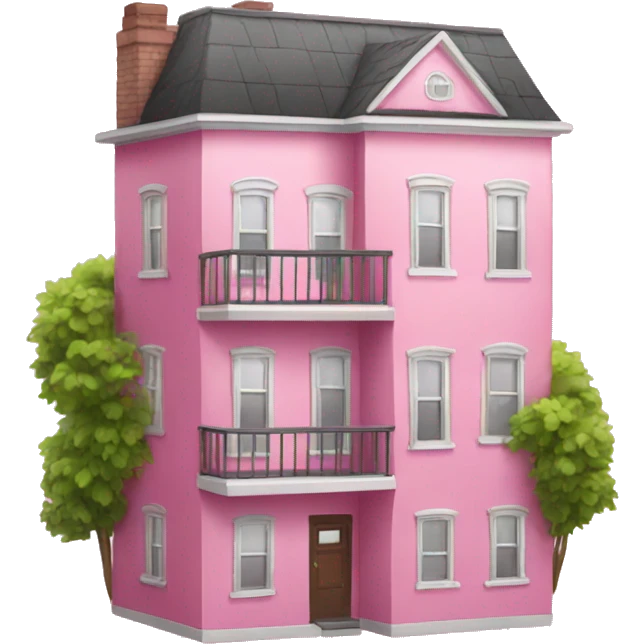 Pink apartment  emoji
