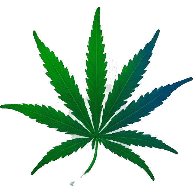 Marihuana azul emoji