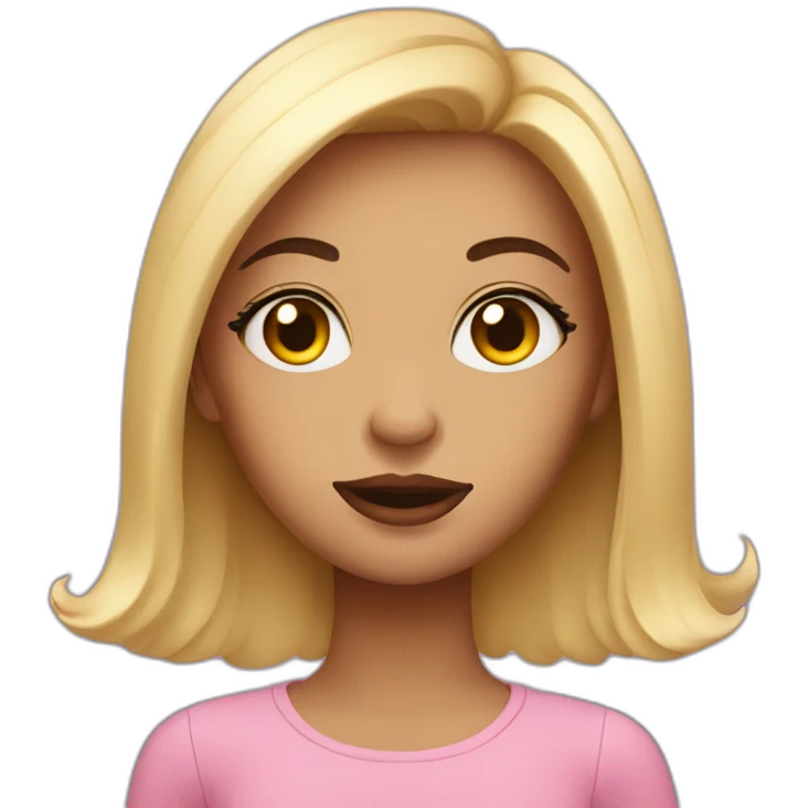 sassy girl with long false lashes emoji