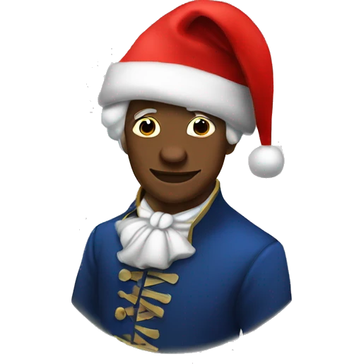 mozart with santa hat emoji