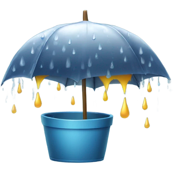Rain on sun emoji