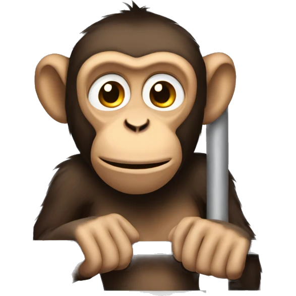 Monkey in jail emoji