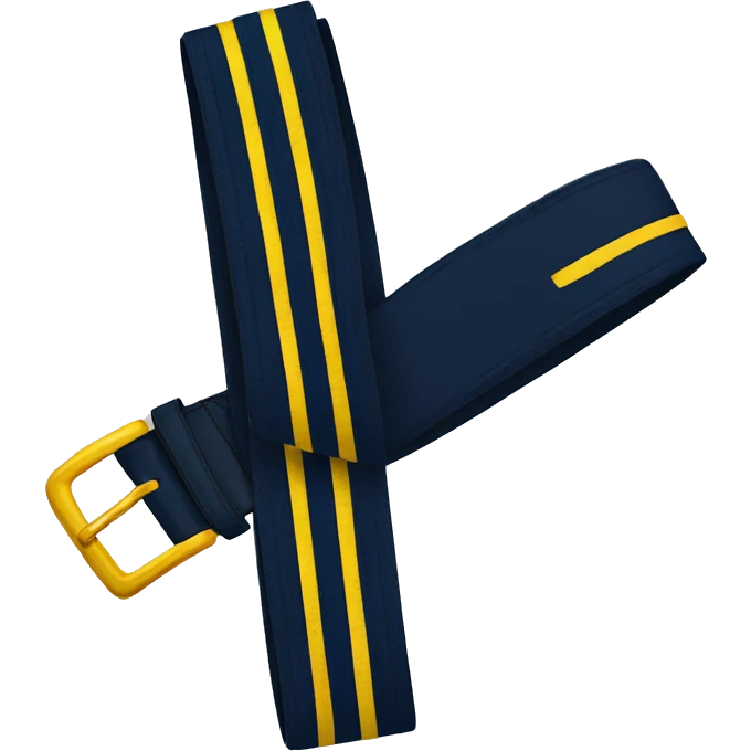 Navy Blue and Yellow Belt emoji