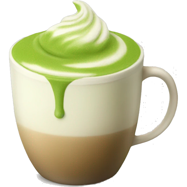 Matcha latte  emoji