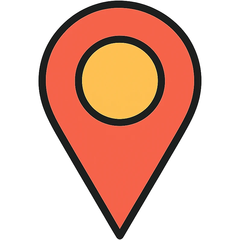 Location pin marker for maps emoji