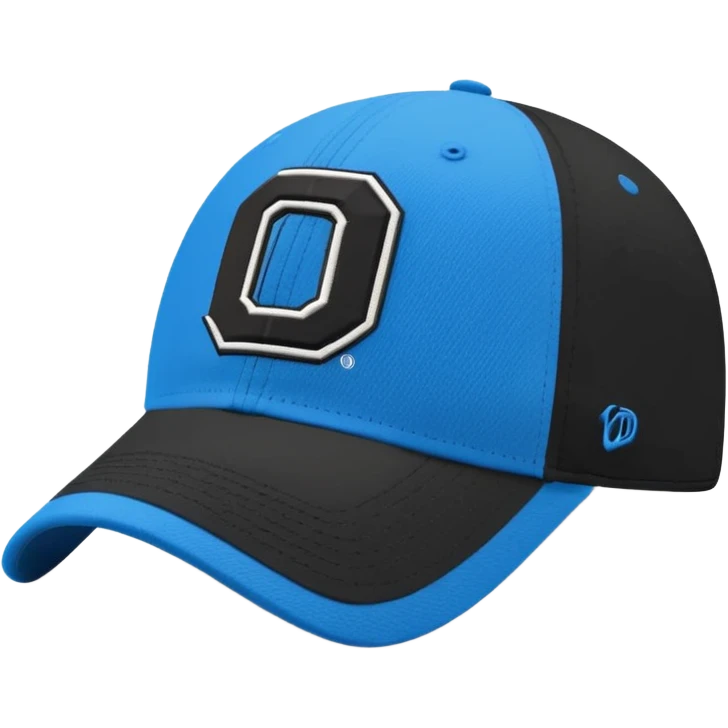 3d rendering isolated, black blue NCAA '47 Clean Up Adjustable Hat, One Size Fits All emoji