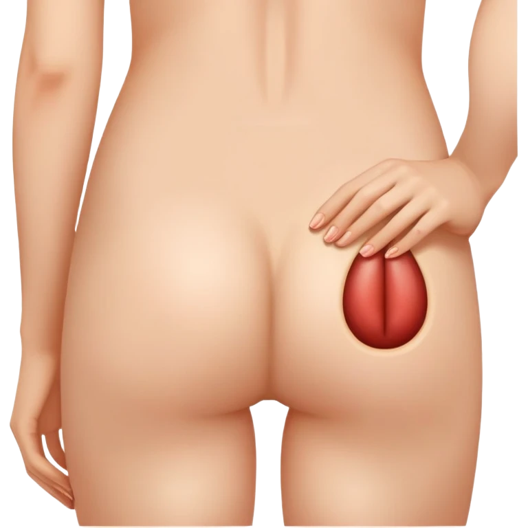 Девушка показывает свой анус emoji
