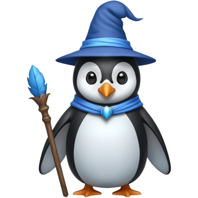 Penguin Wizard emoji