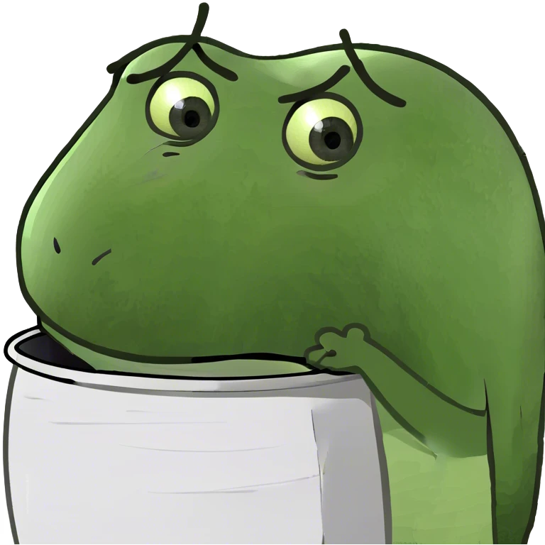 Barrel with sad eyes  emoji