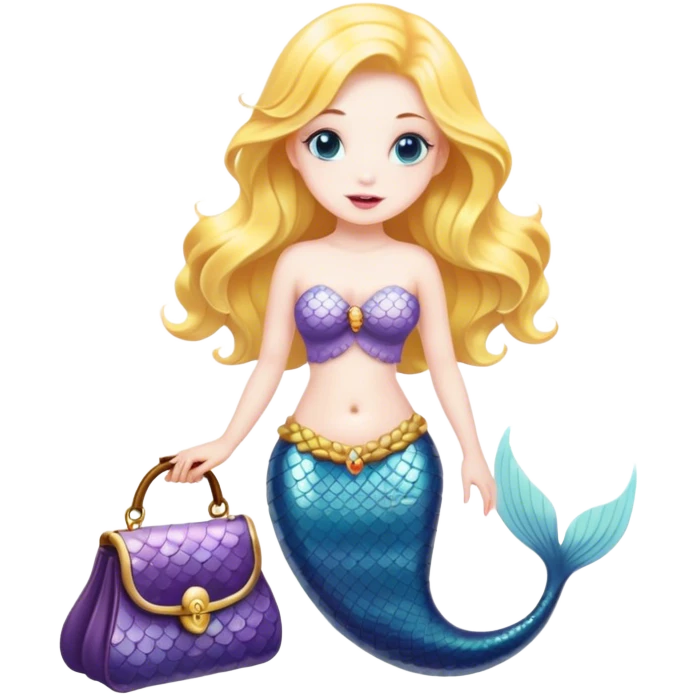 Mermaid with purse emoji